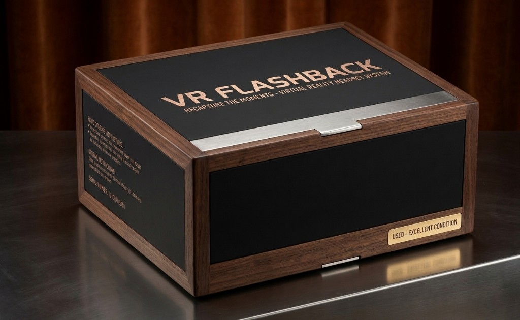 VR Flashback luxury walnut and black presentation case